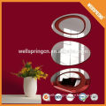 Personalized removable room decor adhesive mirror stickers